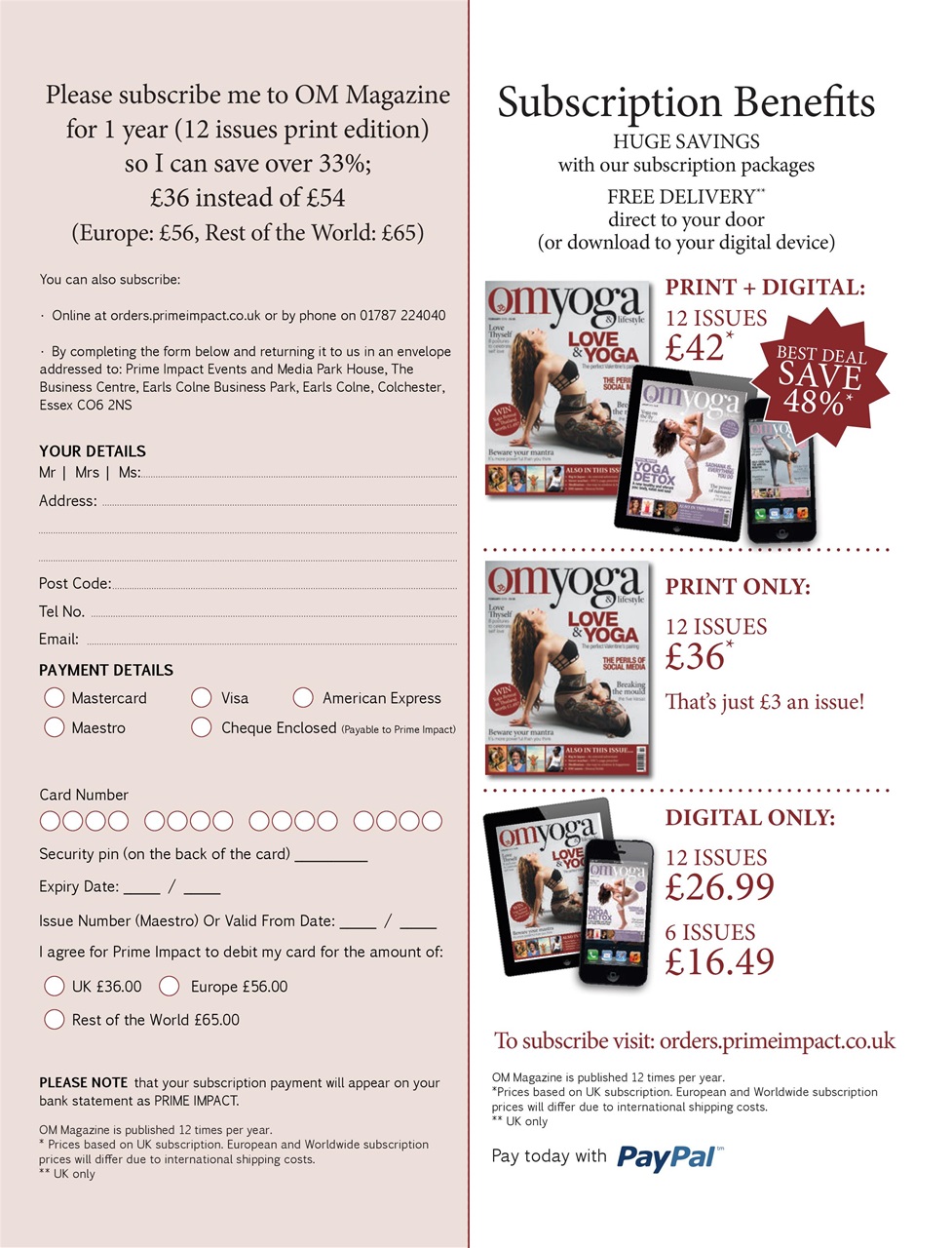 OM Yoga Magazine Preview Pages