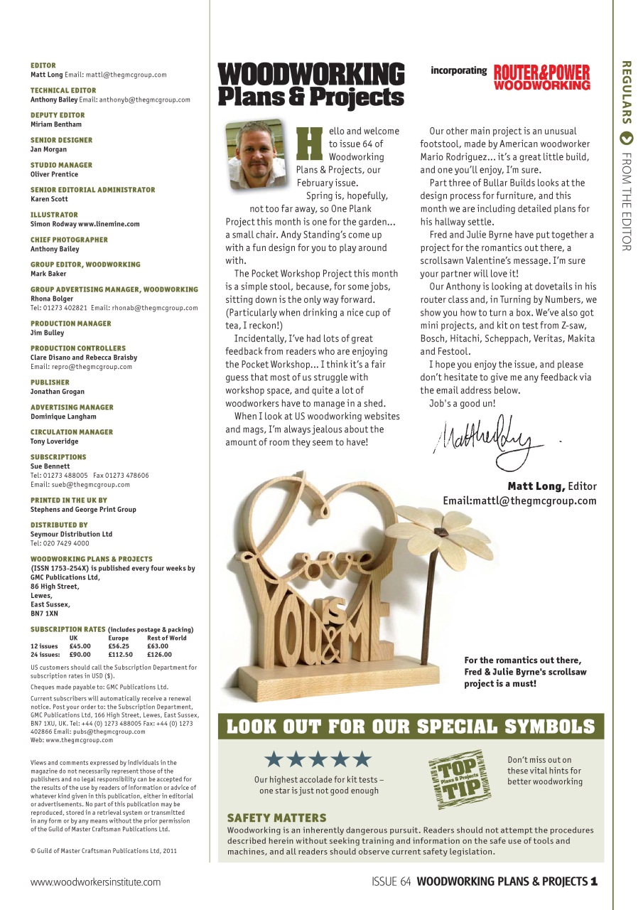 Woodworking Crafts Magazine Preview Pages