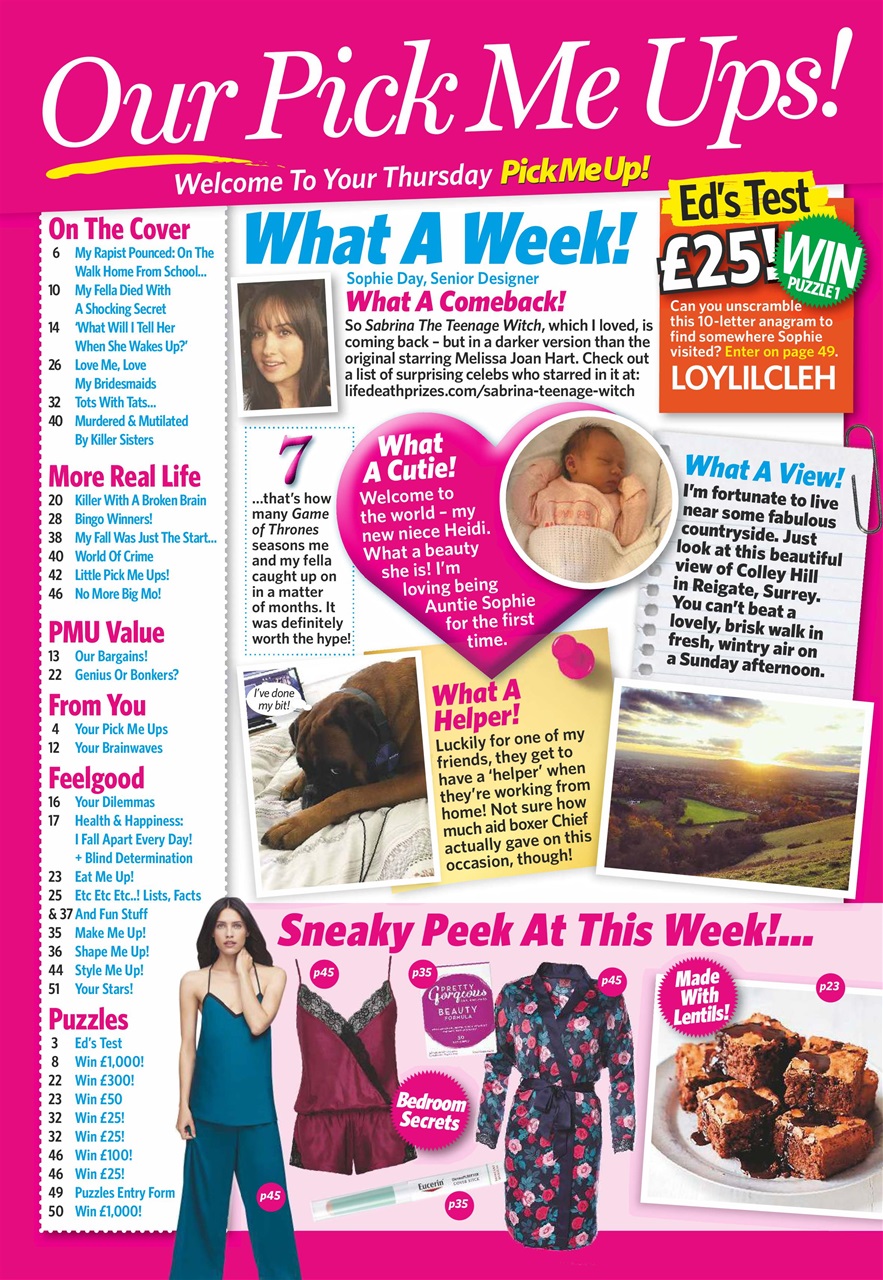 Pick Me Up Preview Pages