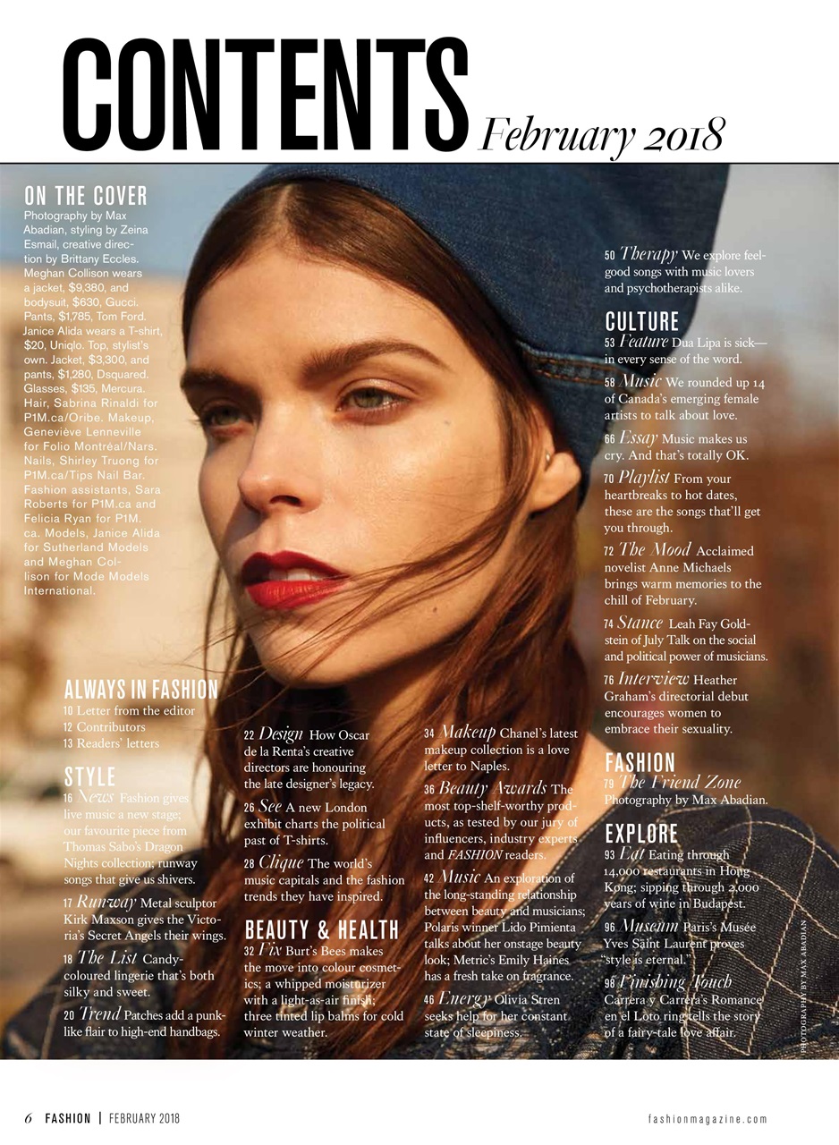 Fashion Magazine Preview Pages