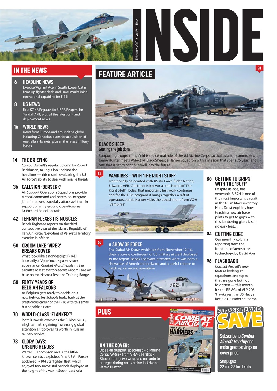 Combat Aircraft Journal Preview Pages