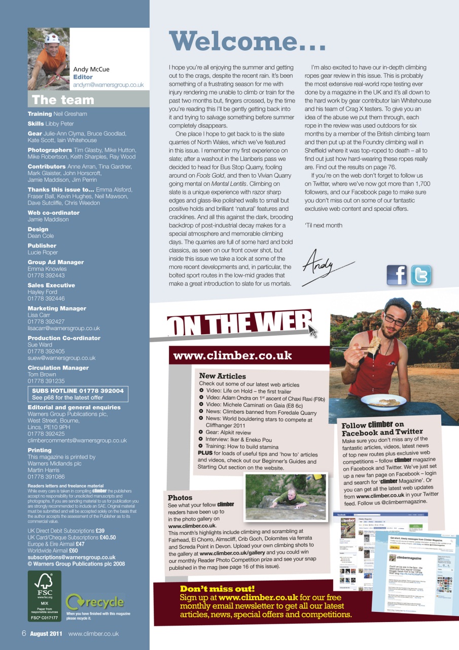 Climber Preview Pages