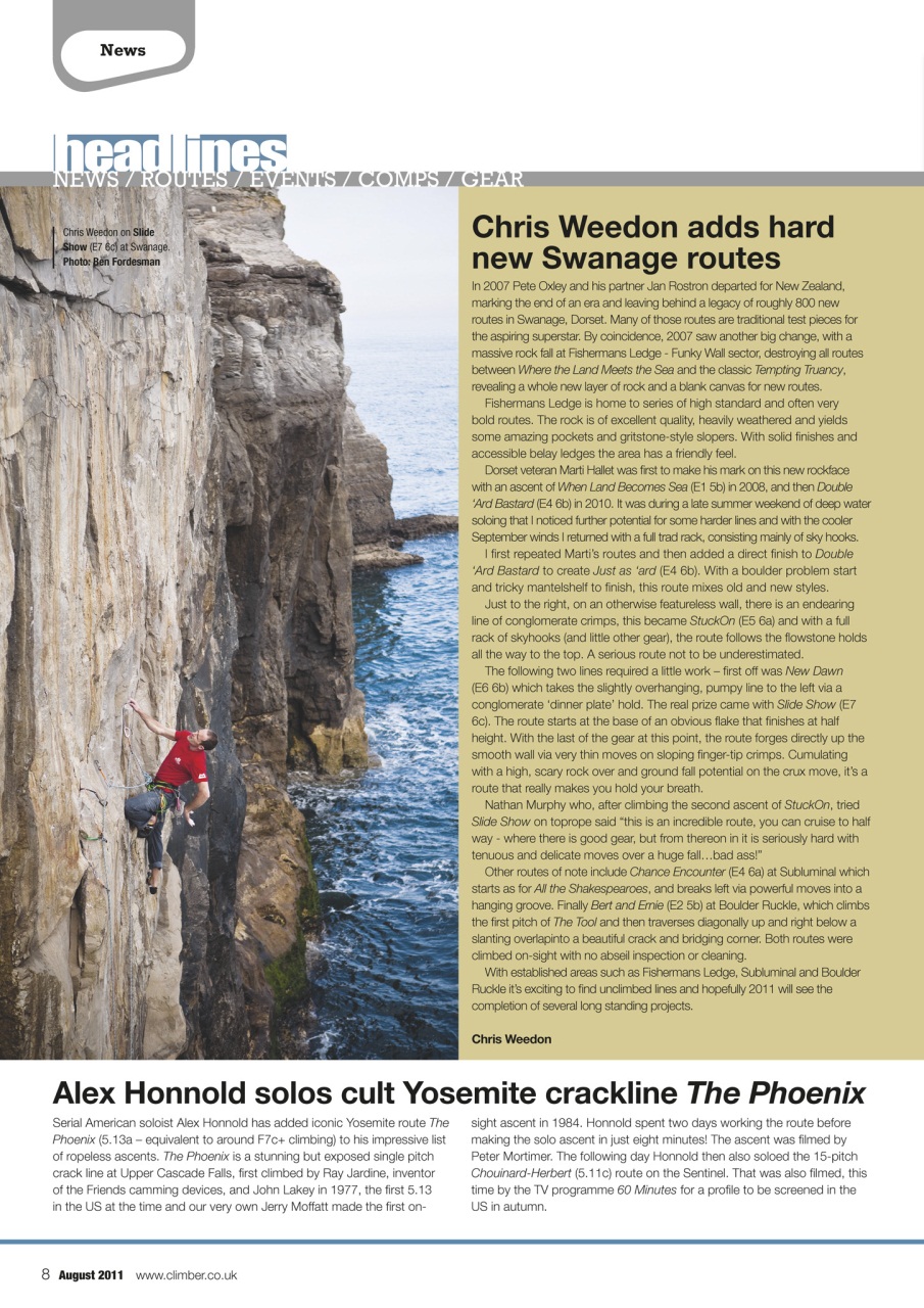 Climber Preview Pages