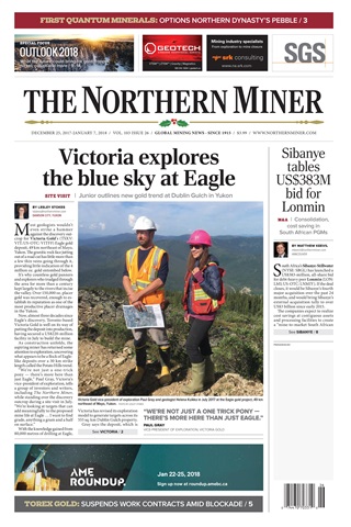 The Northern Miner issue Vol. 103 No. 26