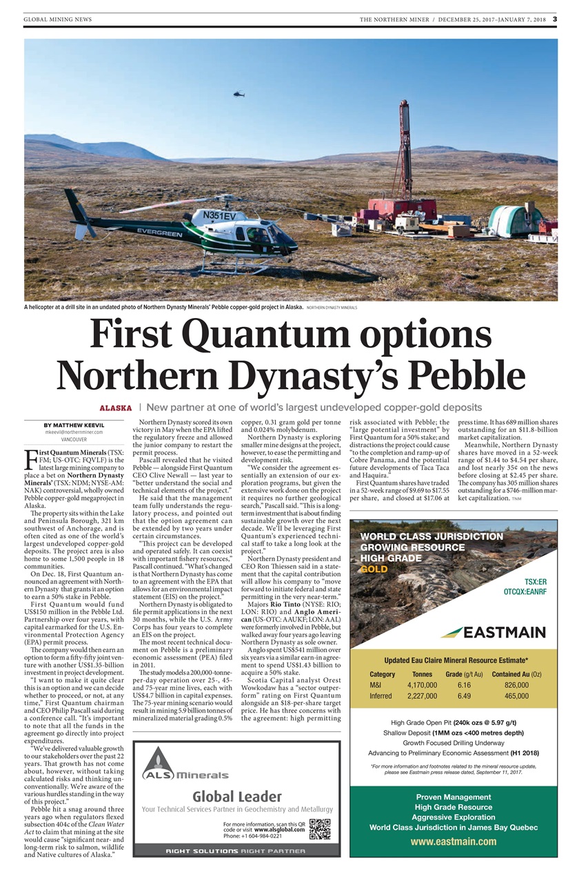 The Northern Miner Preview Pages