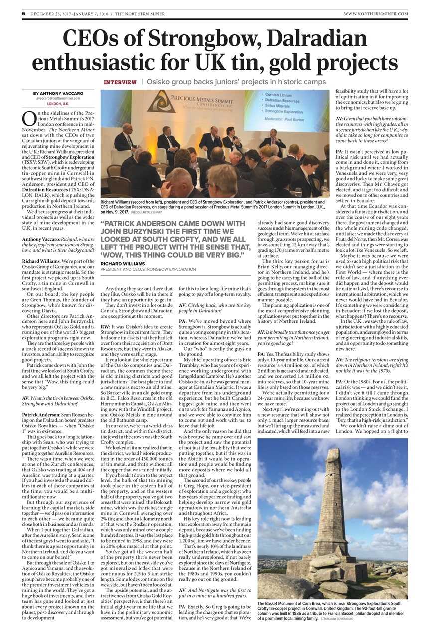 The Northern Miner Preview Pages