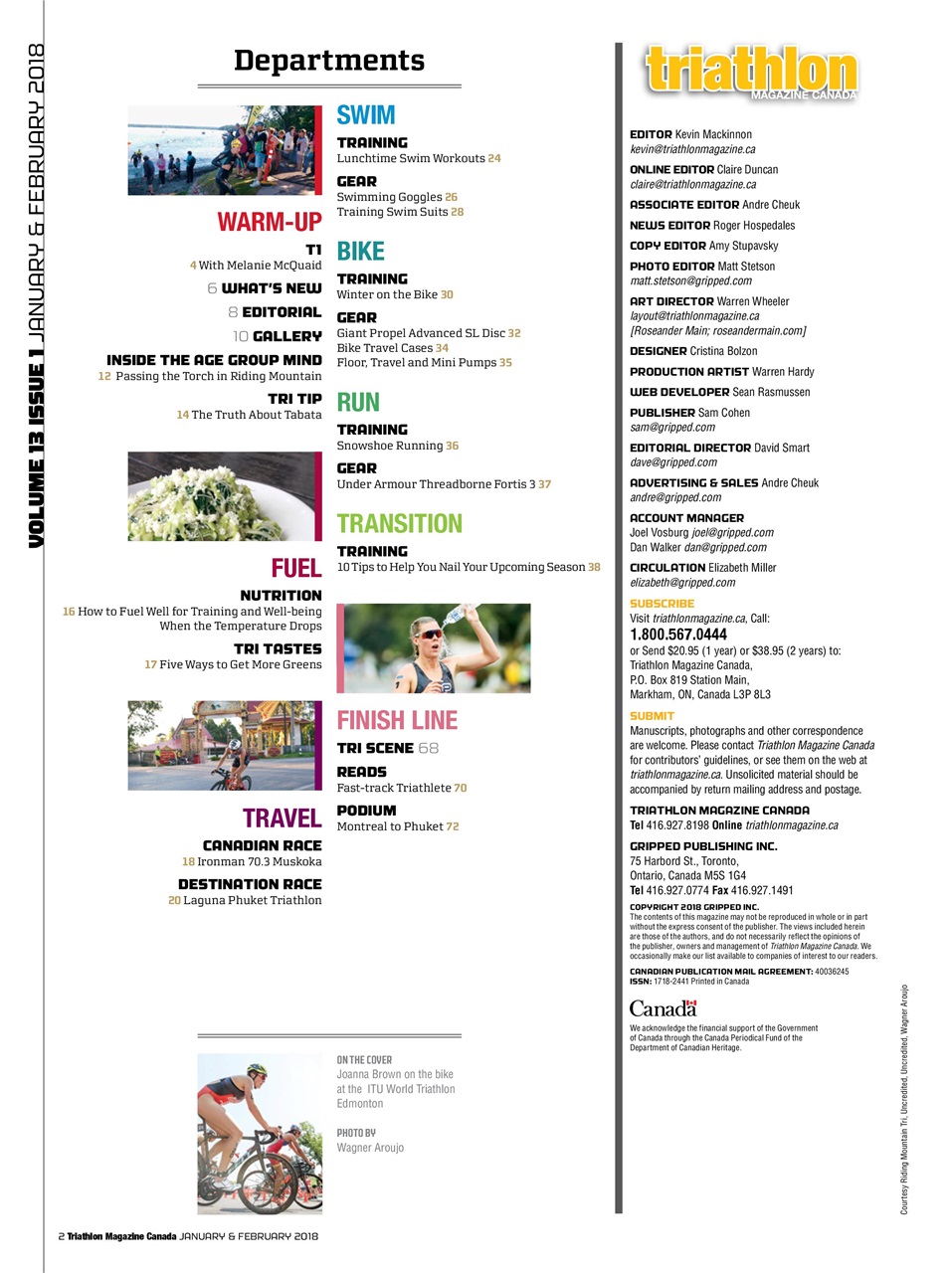 Triathlon Magazine Canada Preview Pages