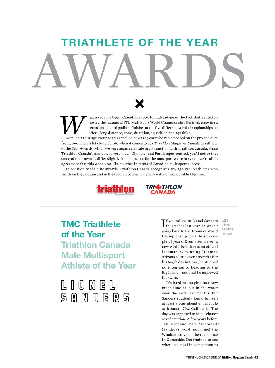 Triathlon Magazine Canada Preview Pages