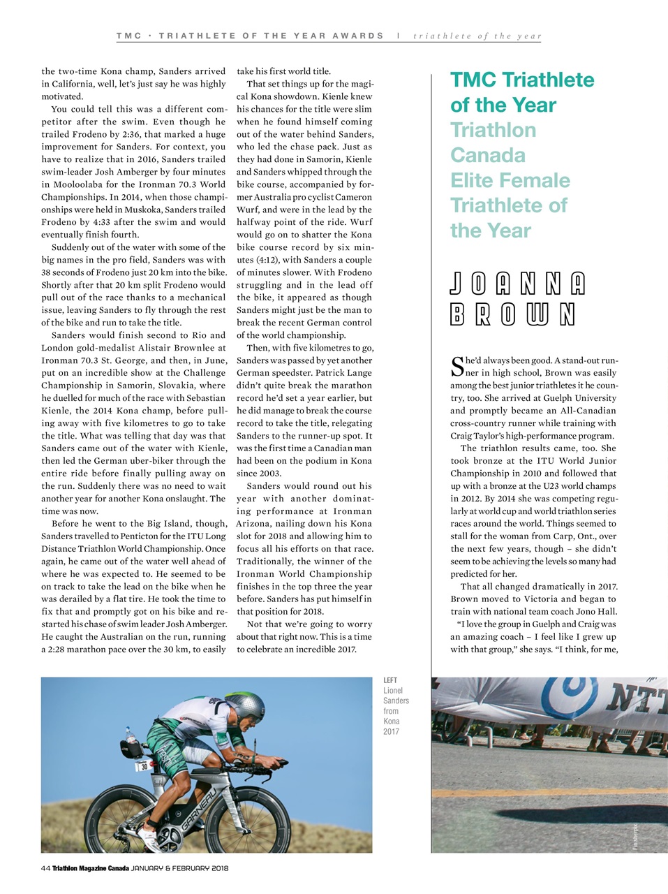 Triathlon Magazine Canada Preview Pages
