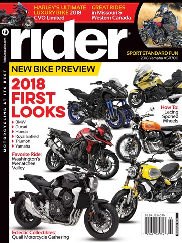 Rider Magazine issue February 2018