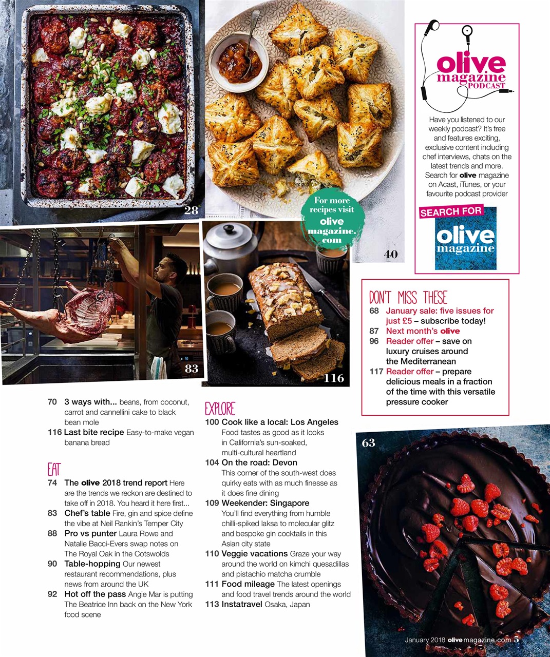 Olive Magazine Preview Pages