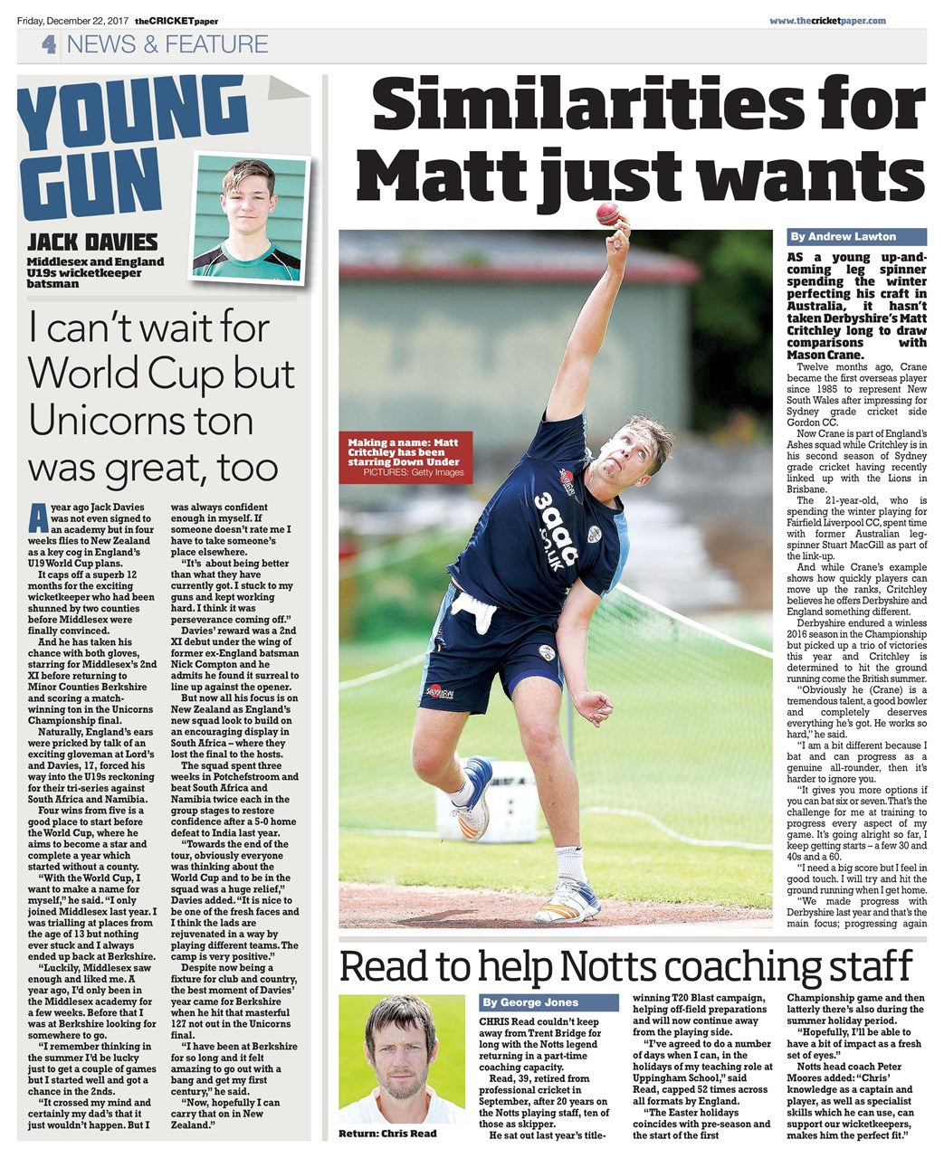 The Cricket Paper Preview Pages
