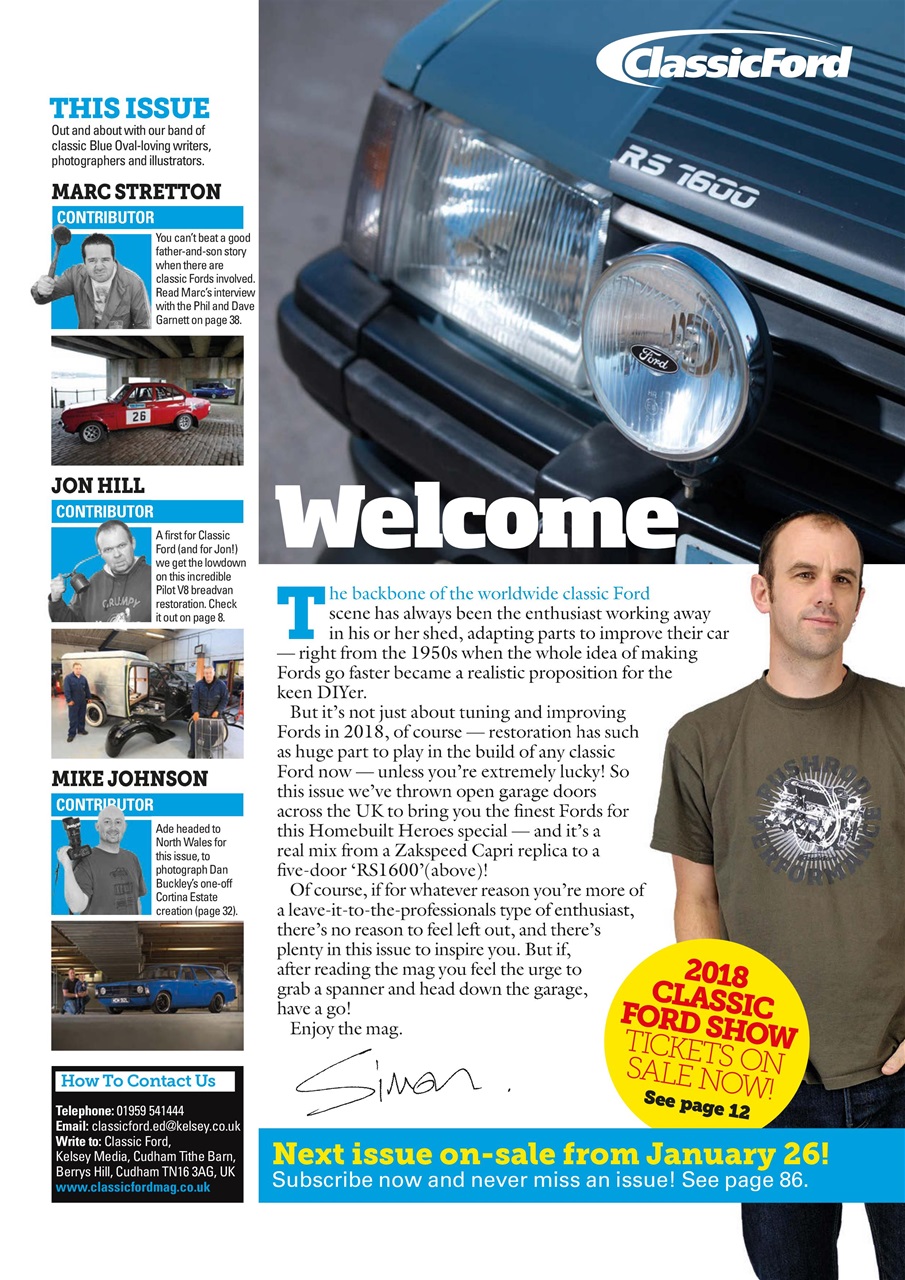 Classic Ford Preview Pages