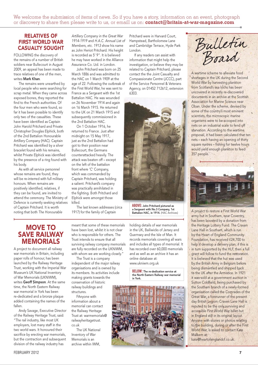 Britain at War Magazine Preview Pages
