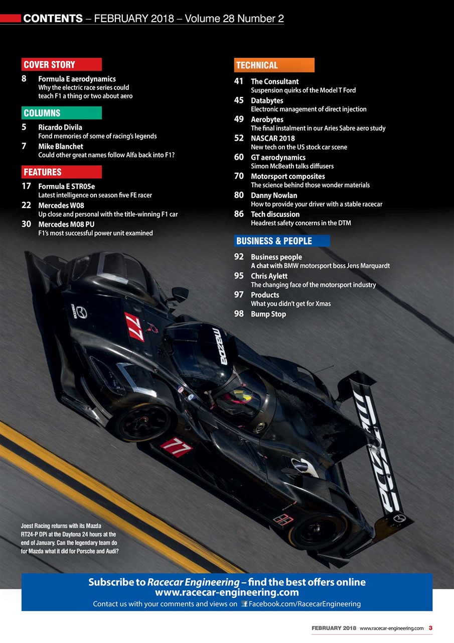 Racecar Engineering Preview Pages