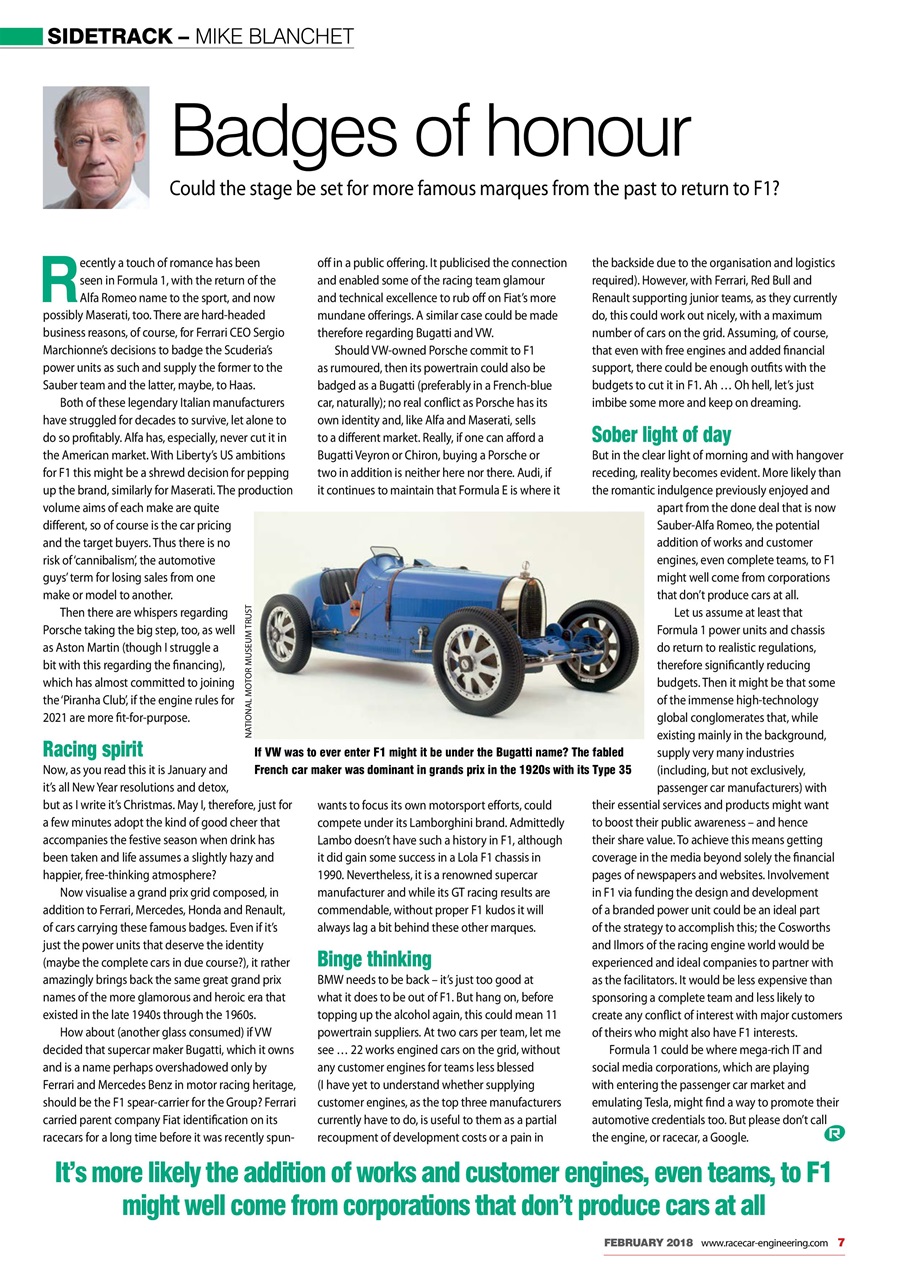 Racecar Engineering Preview Pages