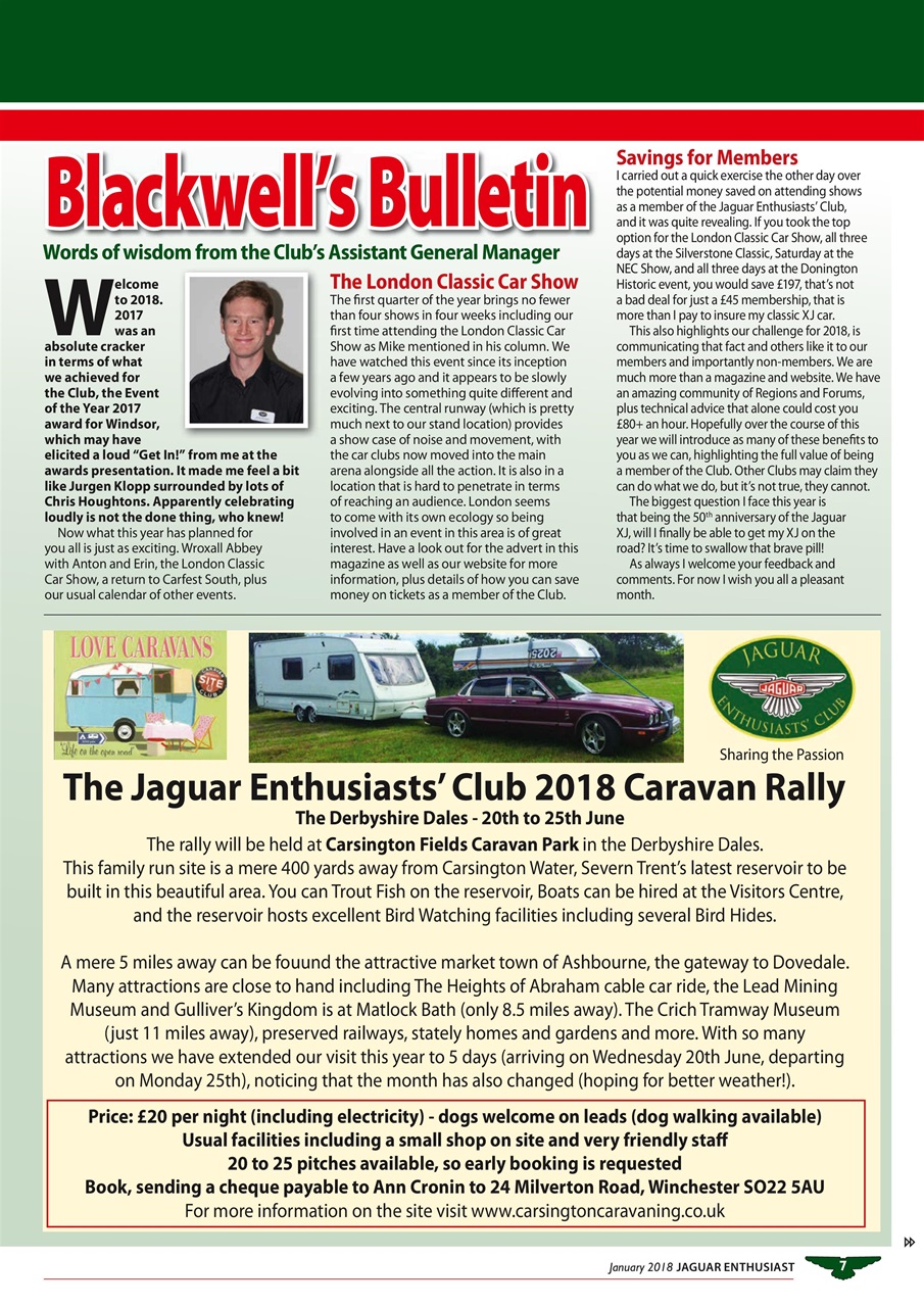 Jaguar Enthusiast Preview Pages