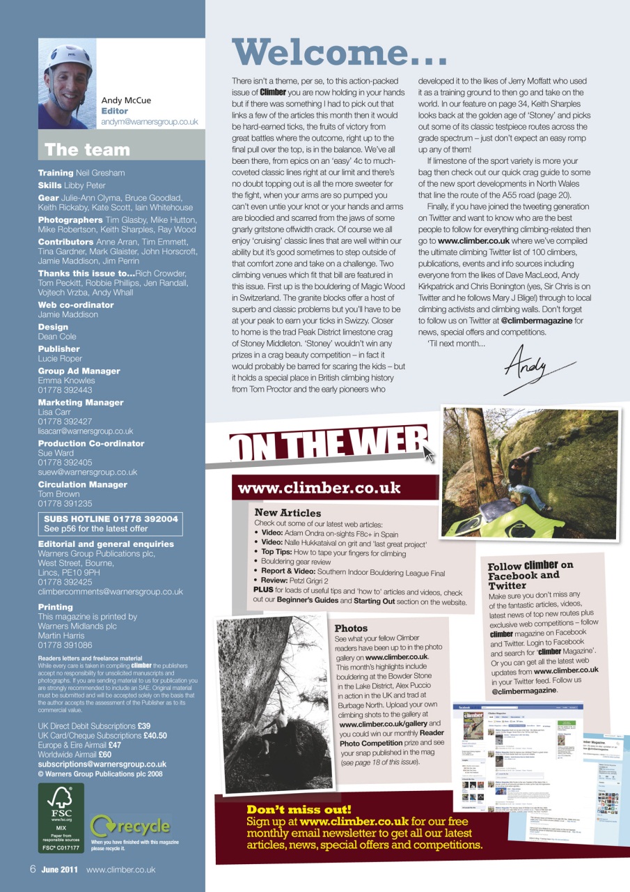 Climber Preview Pages