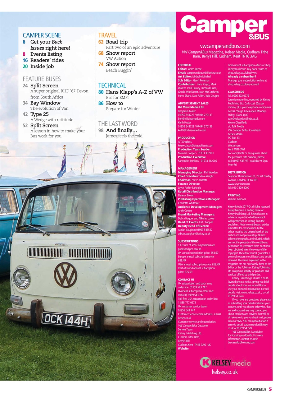 VW Camper Preview Pages