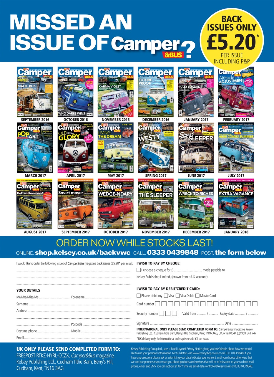 VW Camper Preview Pages