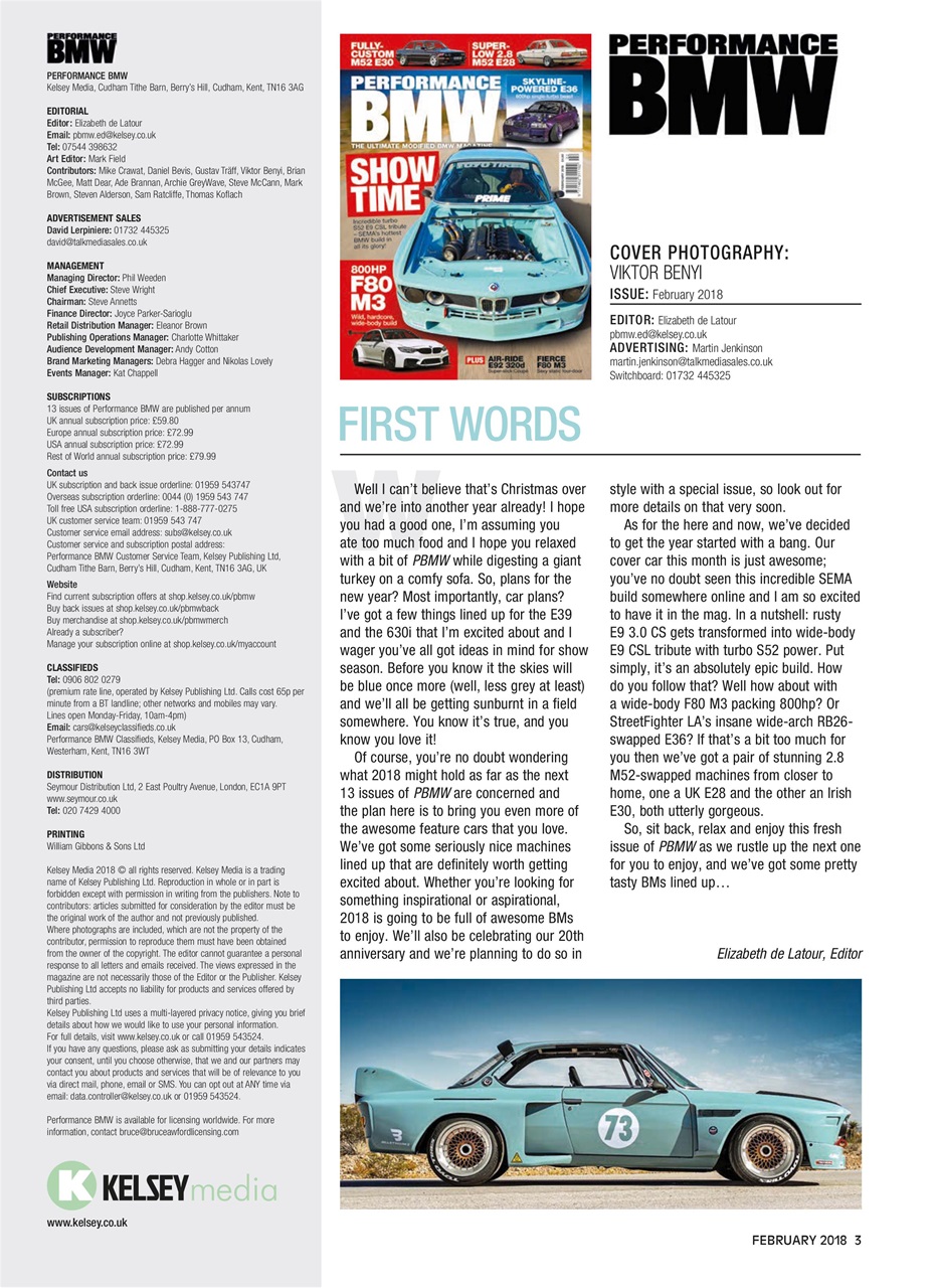 Performance BMW Preview Pages