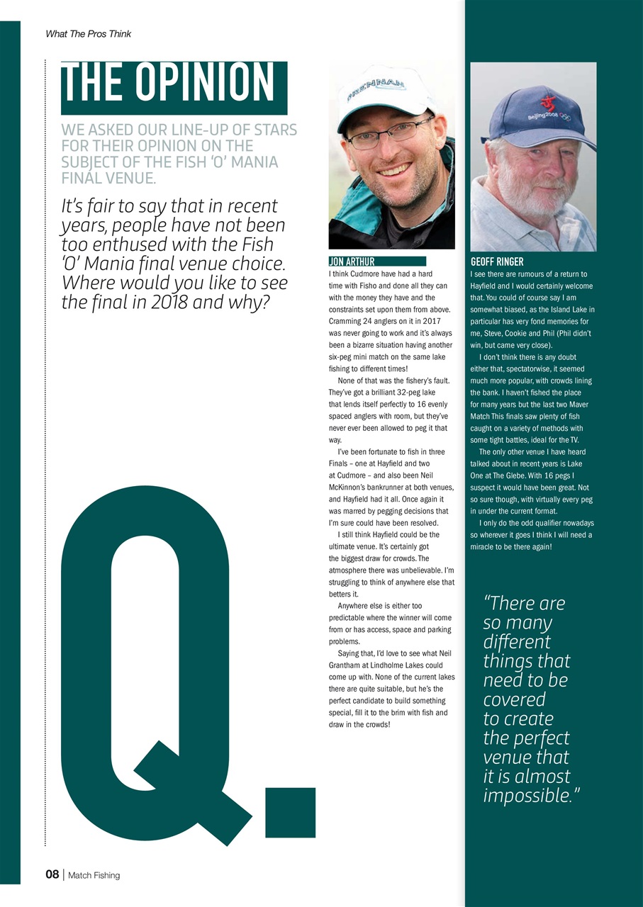 Match Fishing Preview Pages