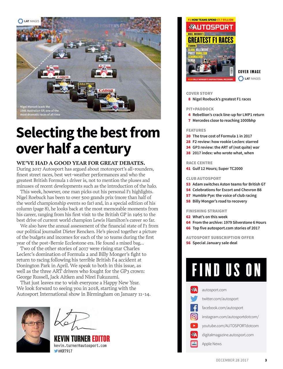Autosport Preview Pages