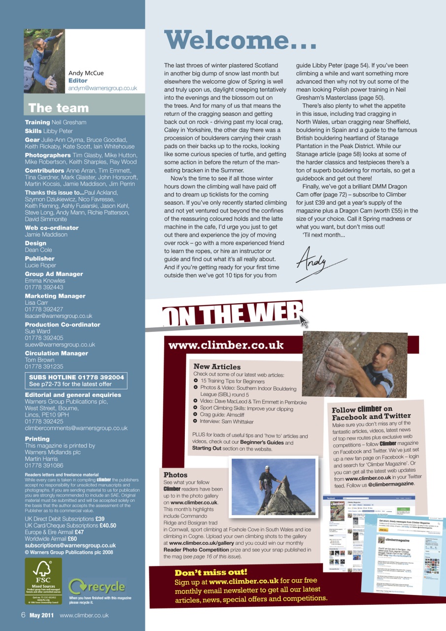 Climber Preview Pages