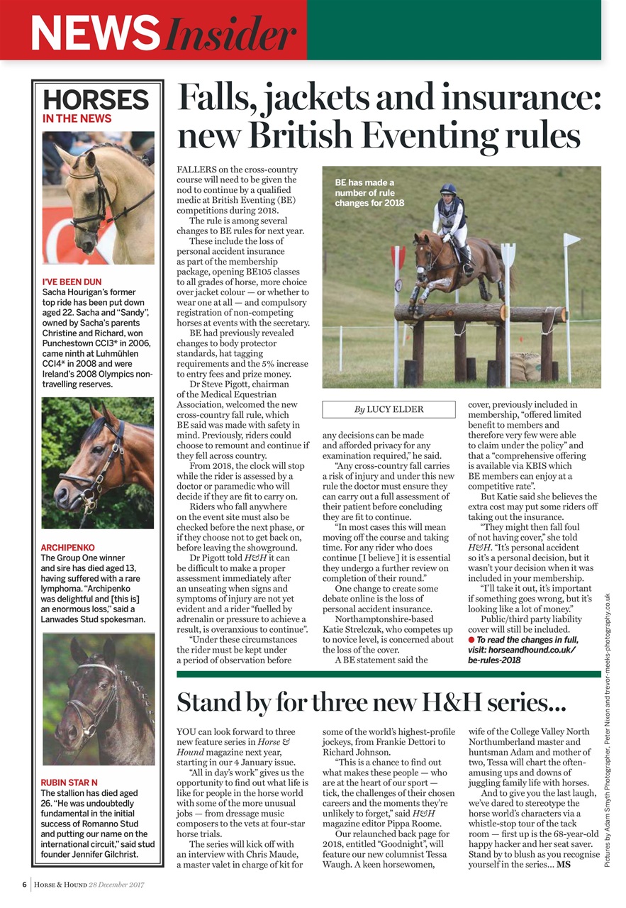Horse & Hound Preview Pages
