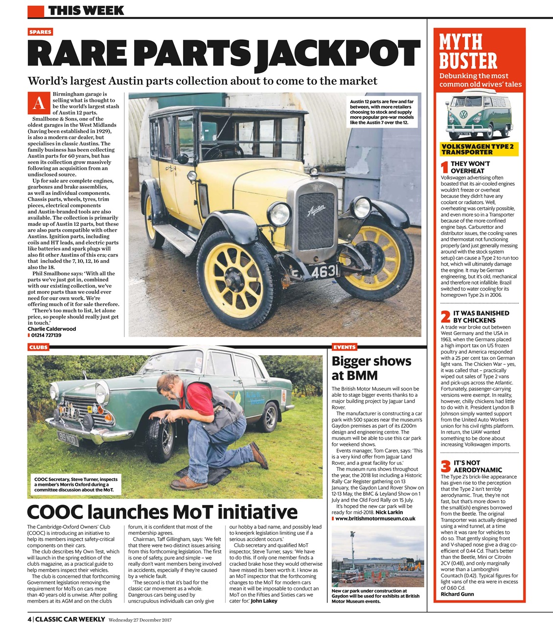 Classic Car Weekly Preview Pages