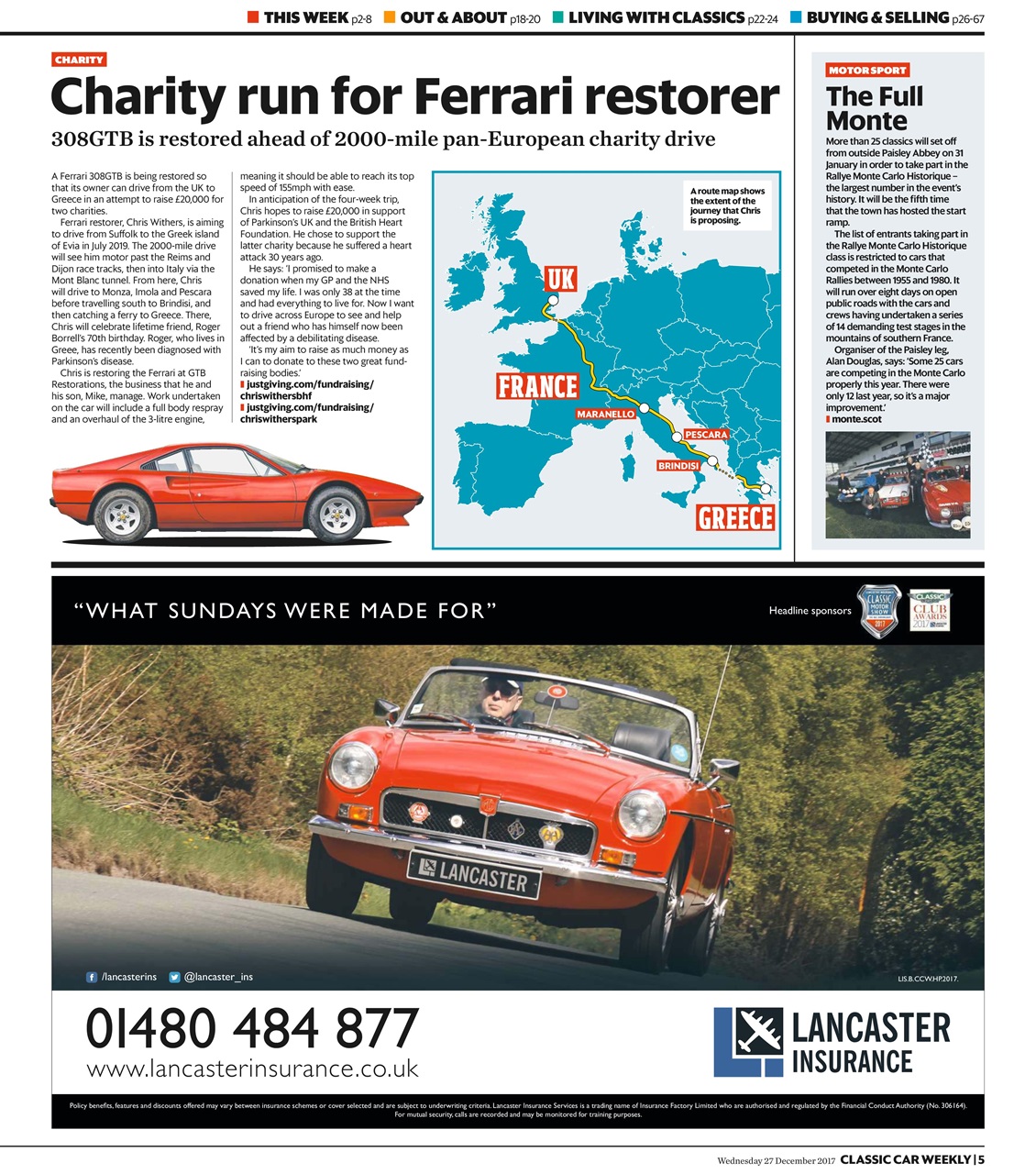 Classic Car Weekly Preview Pages