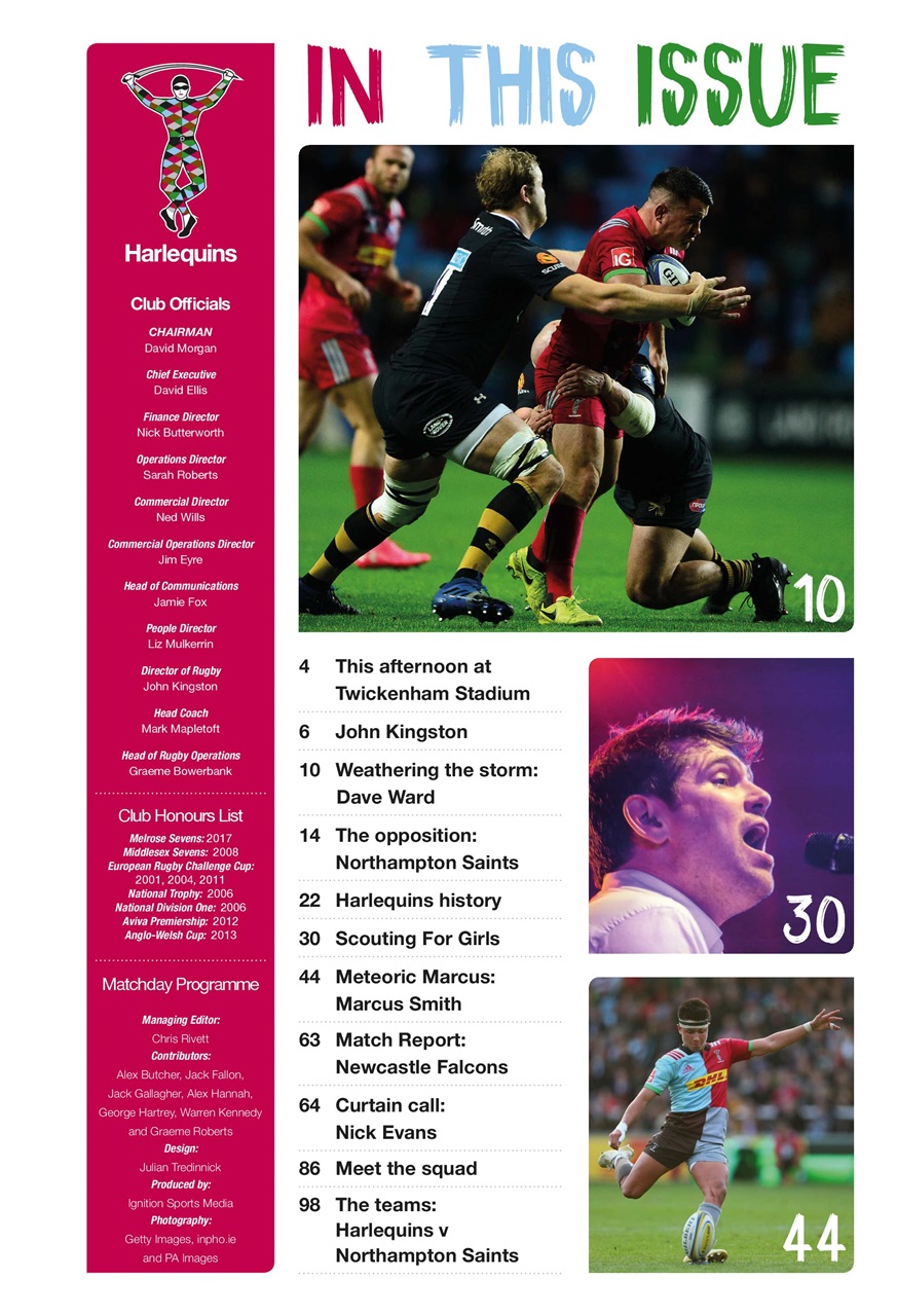 Harlequins Preview Pages