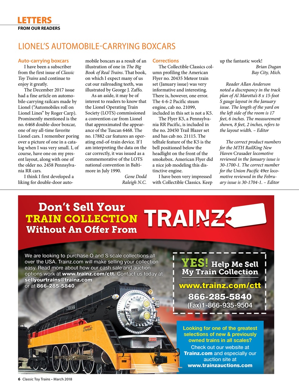 Classic Toy Trains Preview Pages