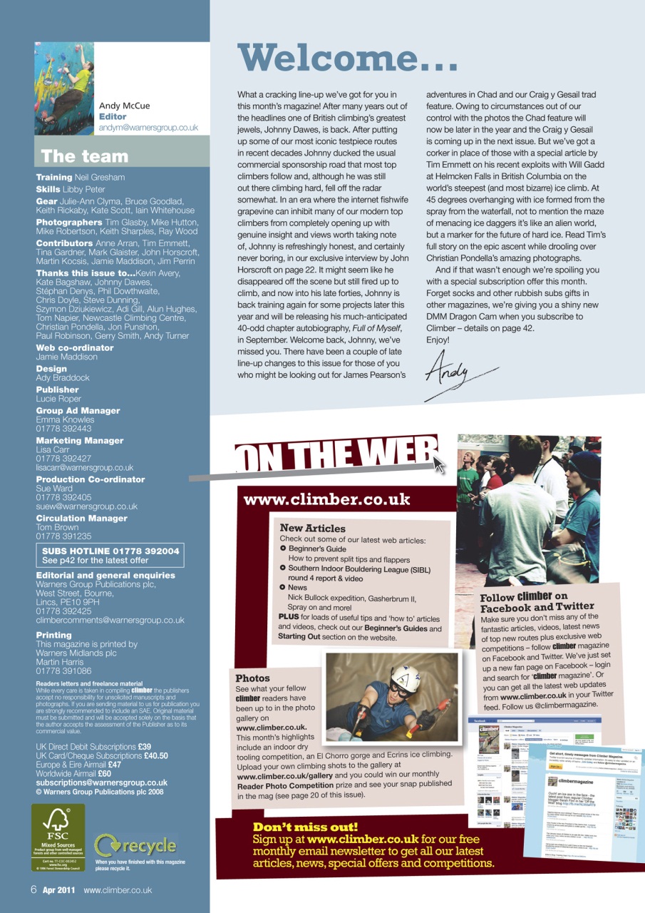 Climber Preview Pages