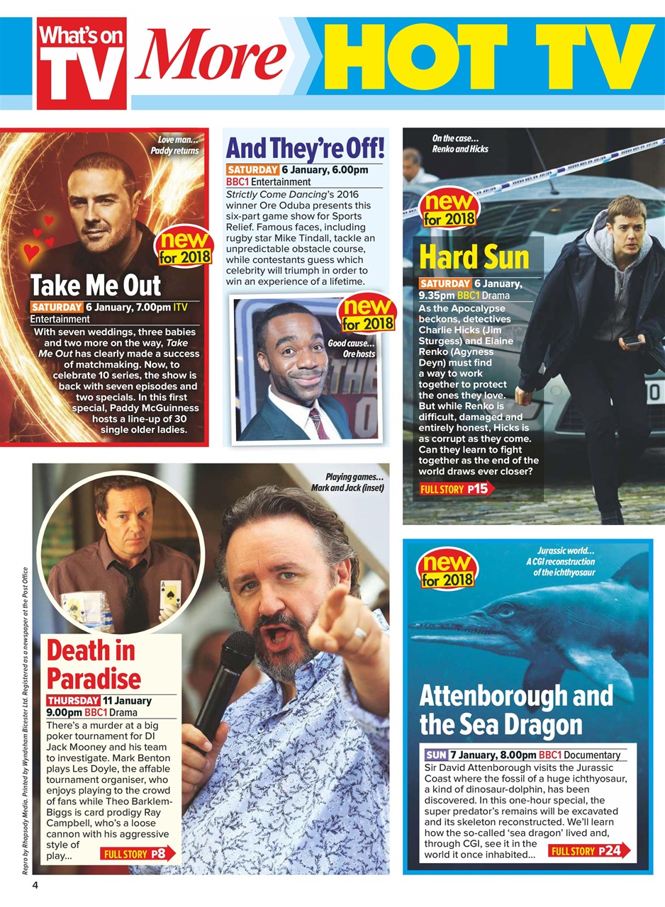 What's on TV Preview Pages