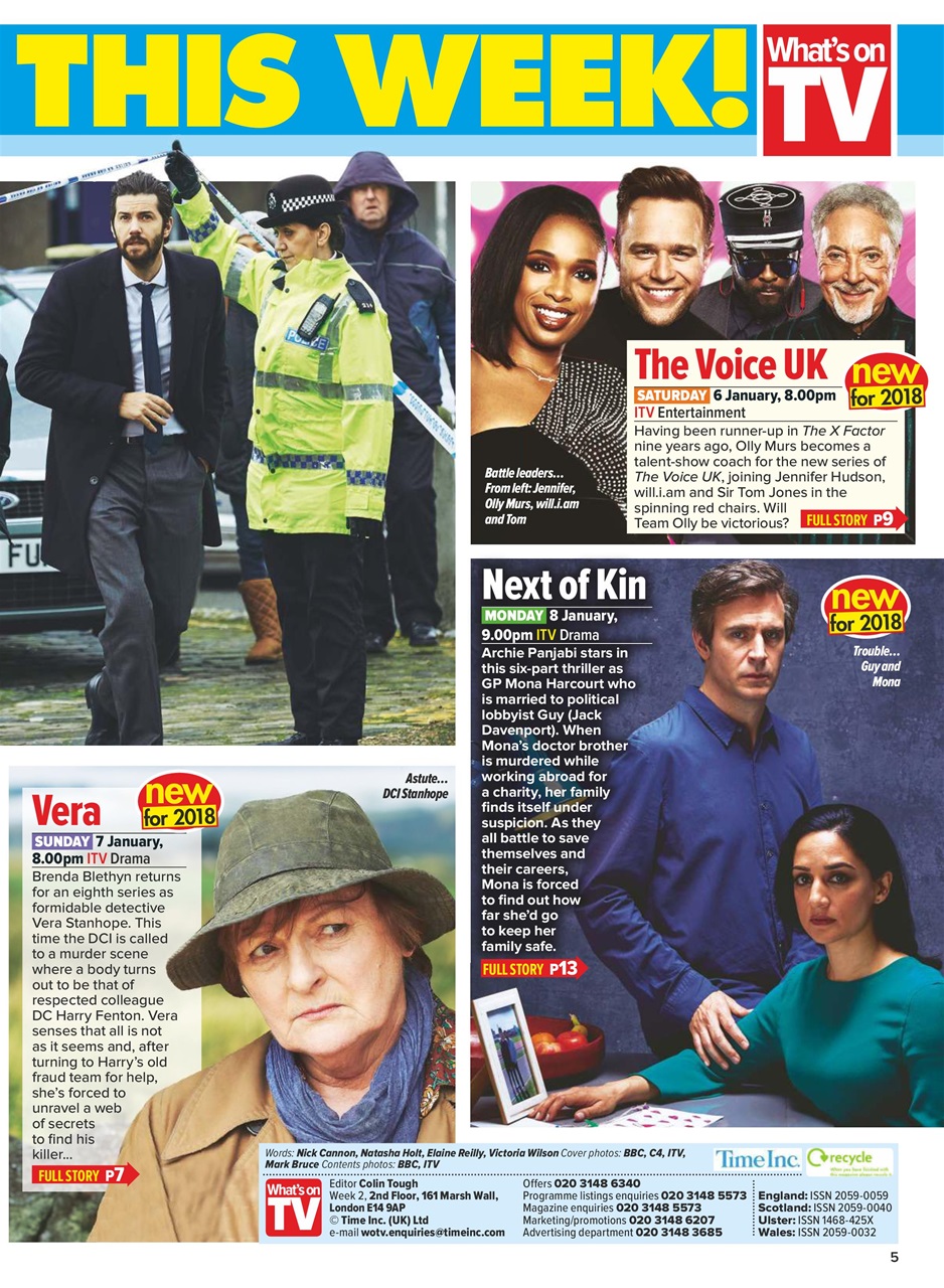 What's on TV Preview Pages