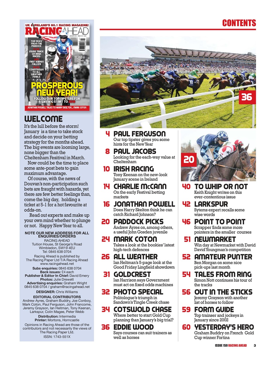 Racing Ahead Preview Pages