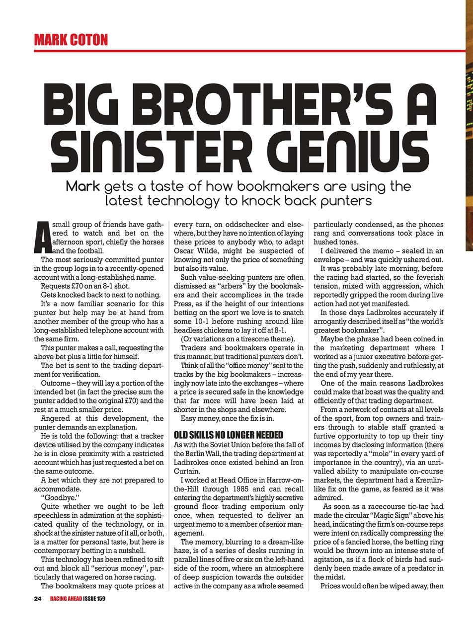 Racing Ahead Preview Pages