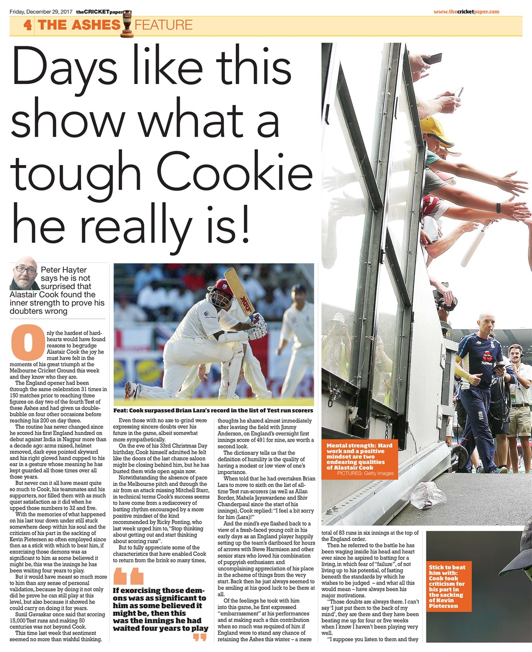 The Cricket Paper Preview Pages