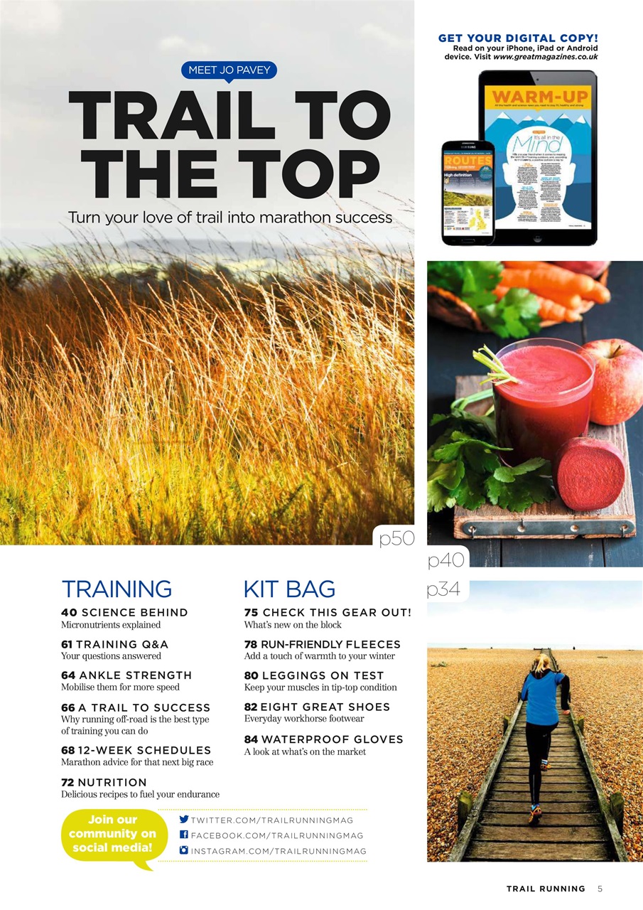 Trail Running Preview Pages