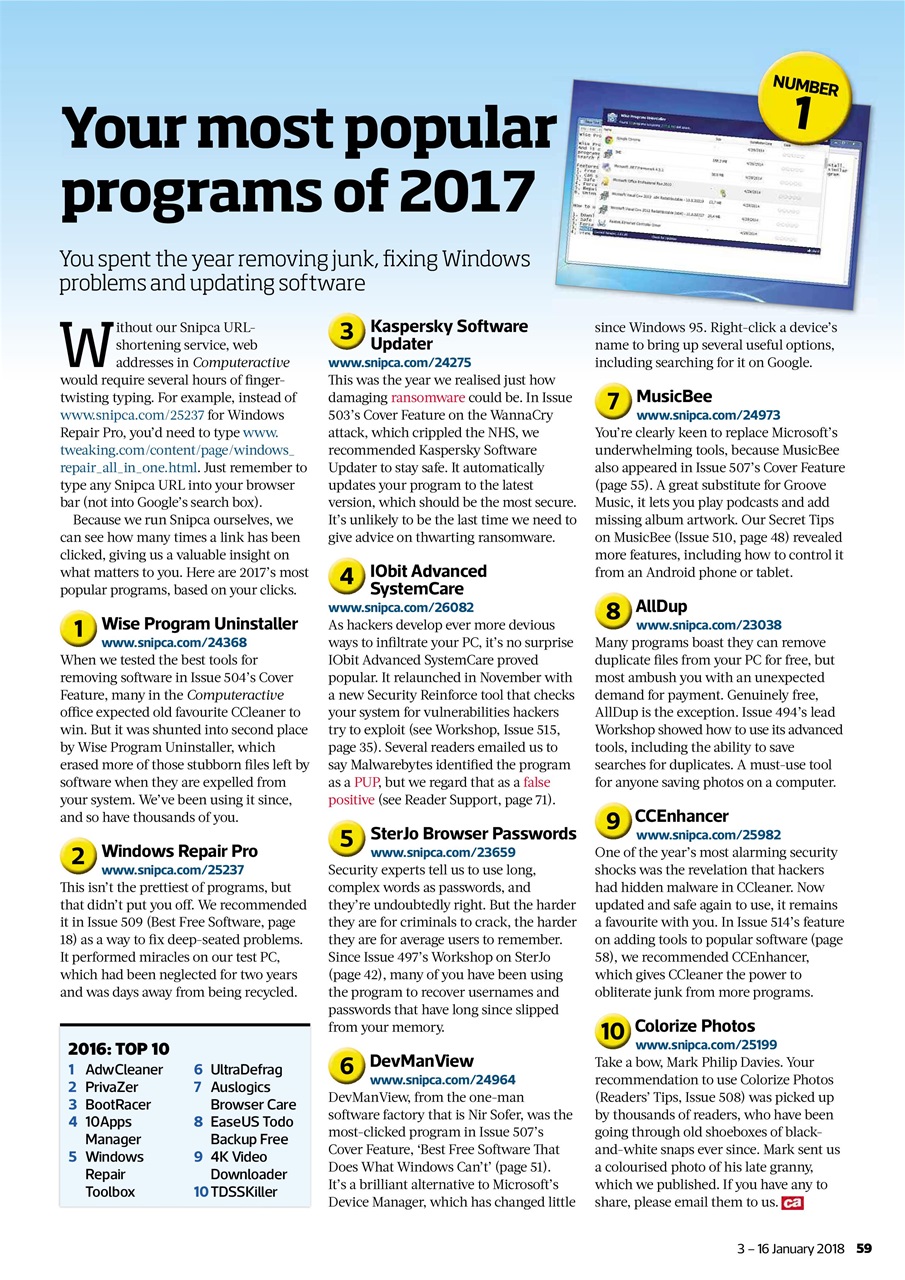 Computer Active Preview Pages