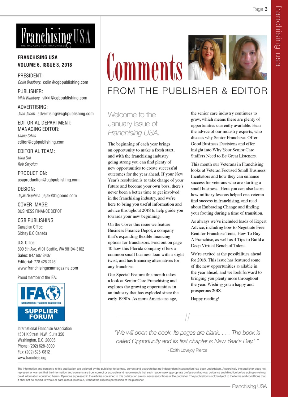 Franchising USA Preview Pages