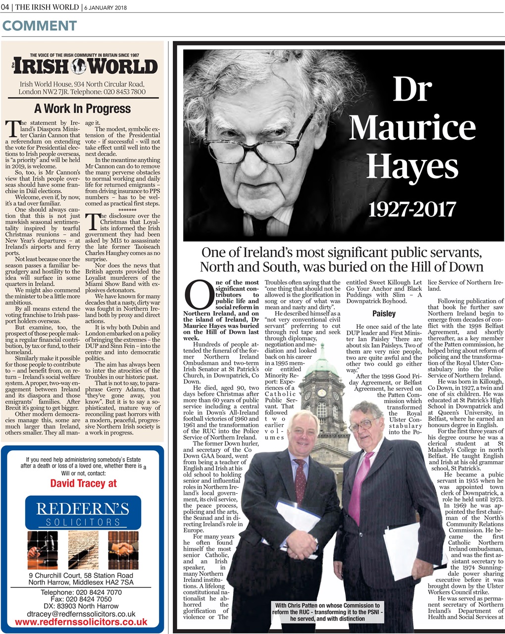 Irish World Preview Pages