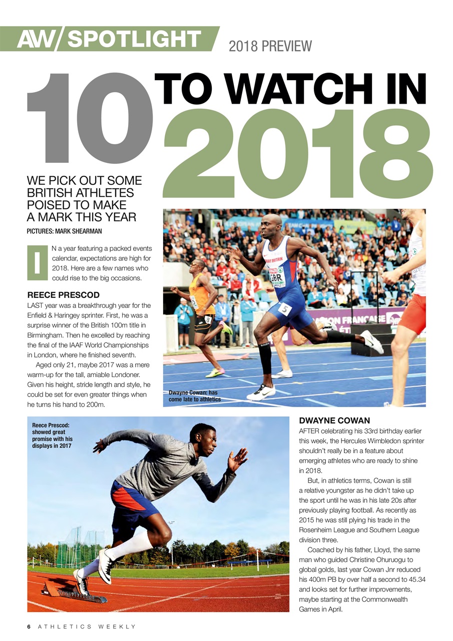 AW – Athletics Weekly Magazine Preview Pages