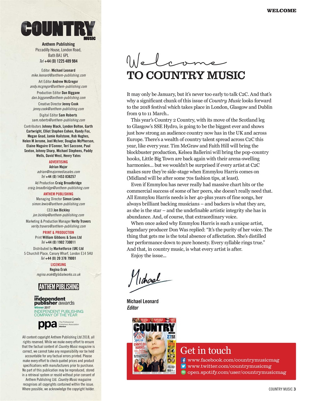 Country Music Preview Pages