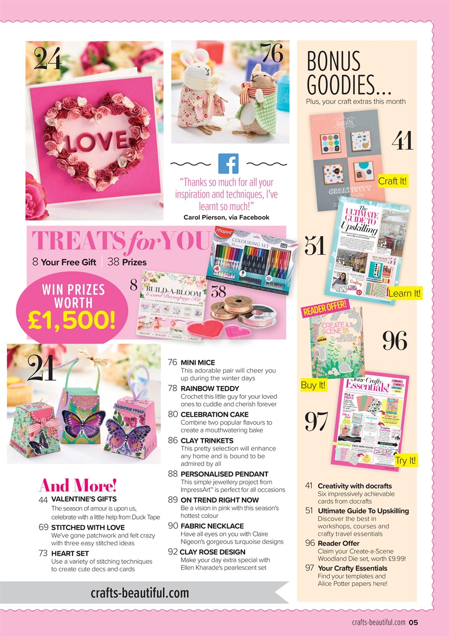 Crafts Beautiful Preview Pages