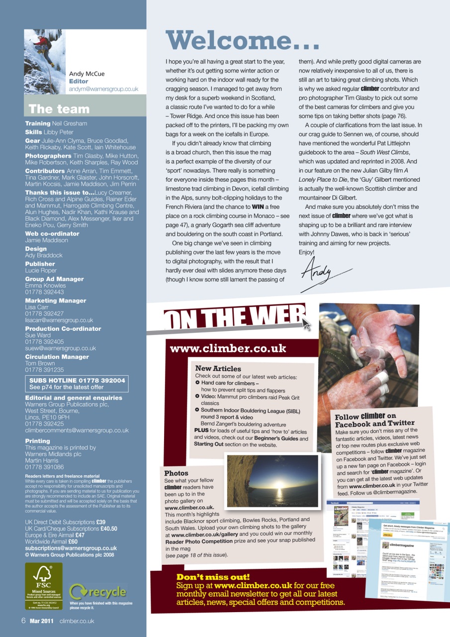 Climber Preview Pages