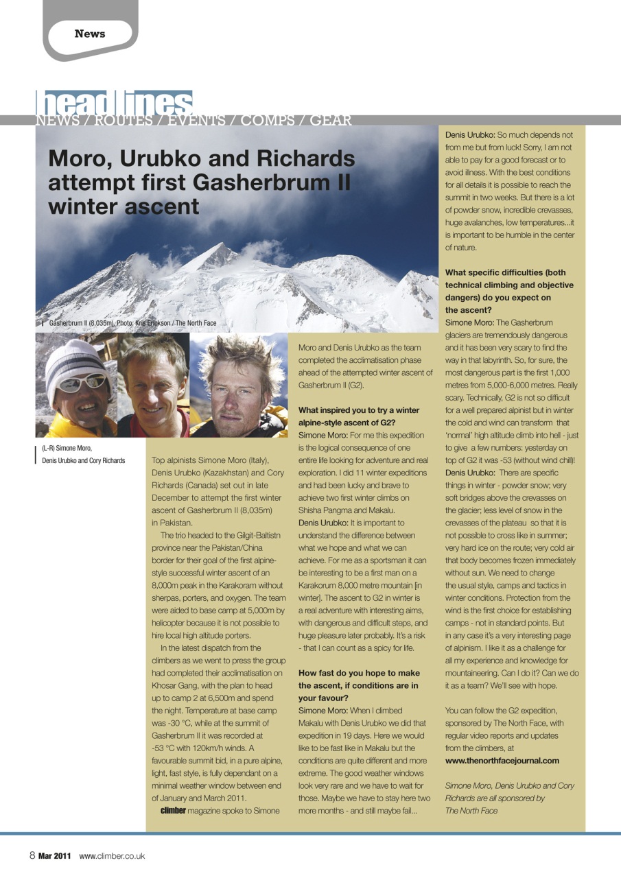 Climber Preview Pages