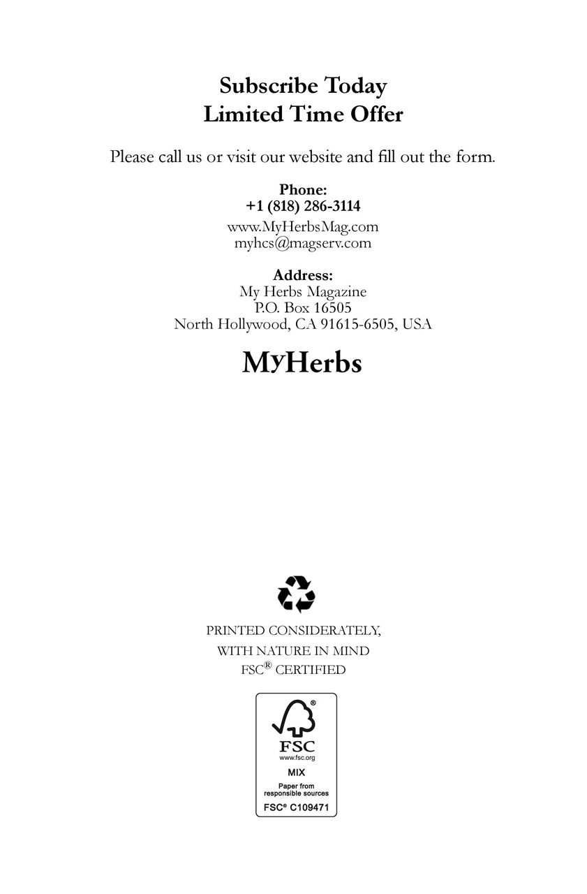 My Herbs Magazine Preview Pages