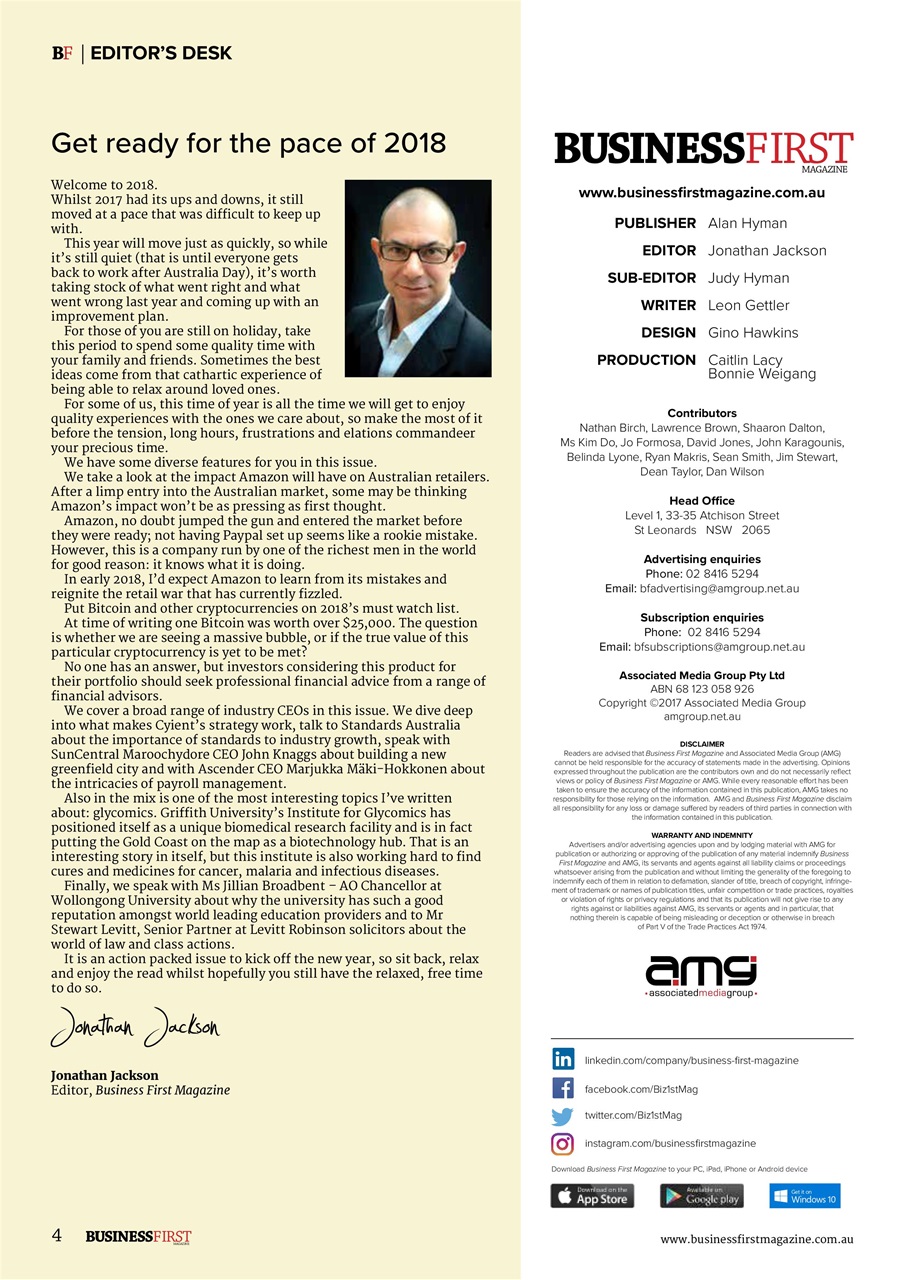 Business First Magazine Preview Pages